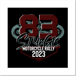 Logo style 83rd sturgis motorcycle rally 2023 Posters and Art